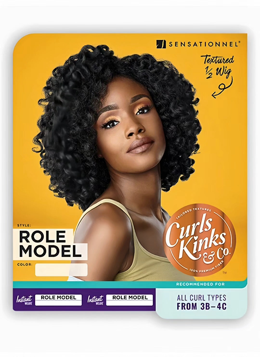 Demi-perruque Sensationnel Instant Weave Curls Kinks & Co - ROLE MODEL