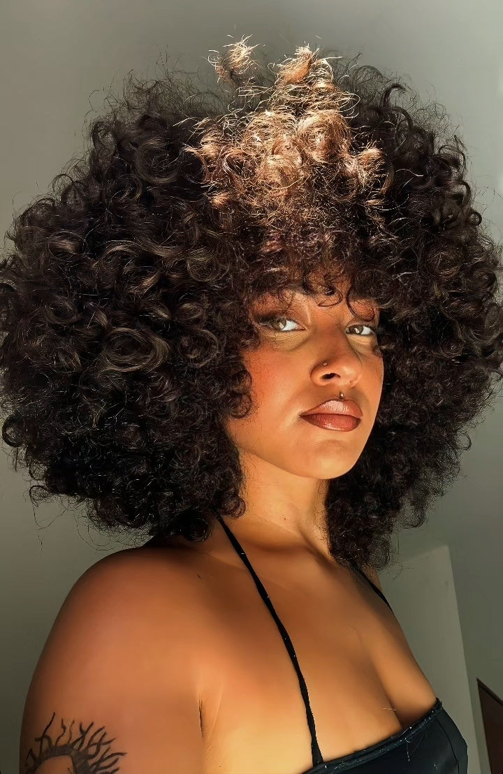 Perruque Synthétique Texture 4C - Cheveux Crépus Naturels