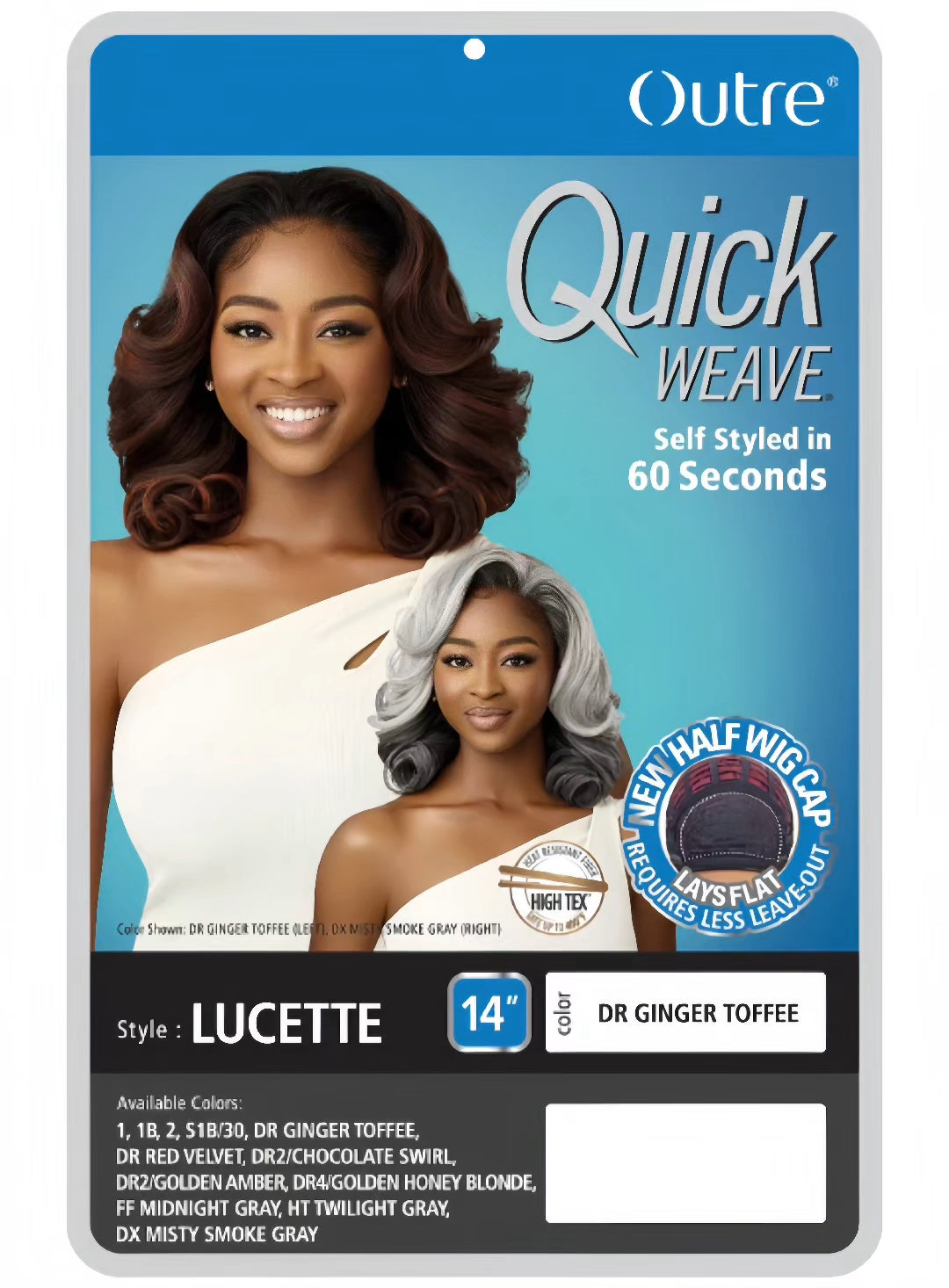 Demi-perruque synthétique à tissage rapide de qualité supérieure Outre - LUCETTE