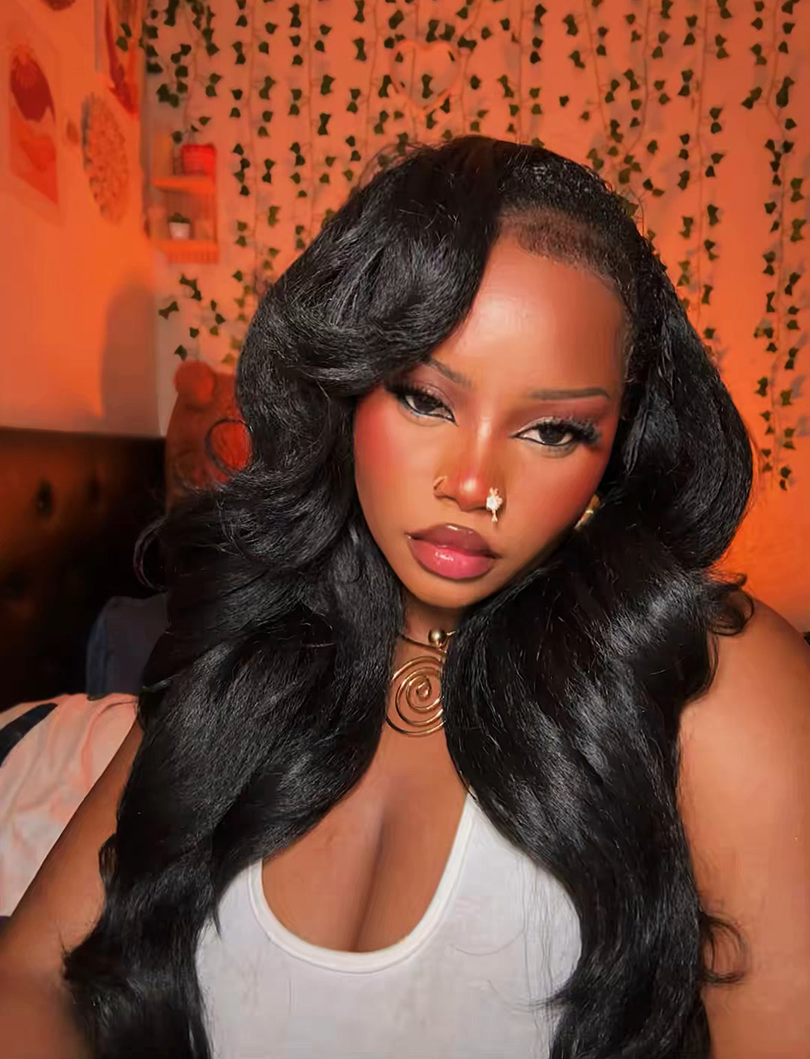 Demi-Perruque Leïla – 26" – Fibre Premium Bouclée