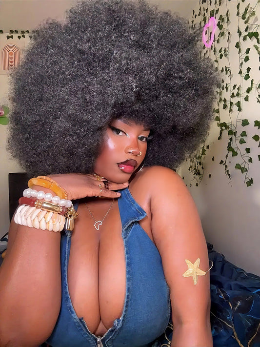 Perruque Afro 4C hair synthétique 16 pouces