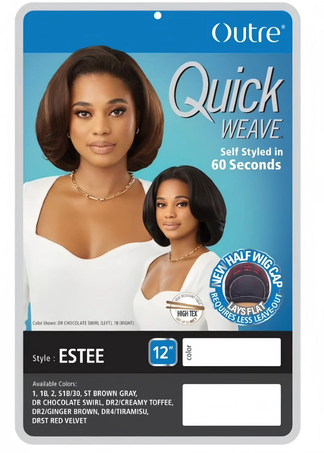Demi-perruque à tissage rapide Outre - ESTEE